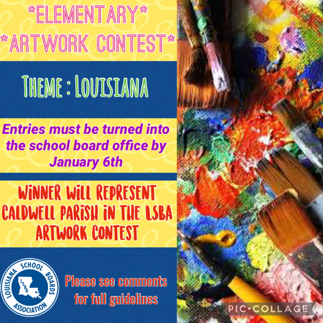 LSBA Artwork Contest Flyer